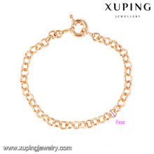 70462 Xuping nuevo diseño al por mayor pulseras de amistad chapado en oro